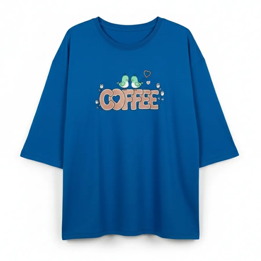 تیشرت زنانه نخ پنبه طرح