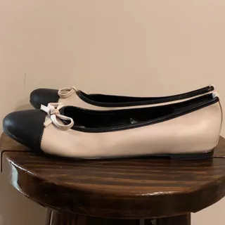 کفش ترک شیری و مشکی