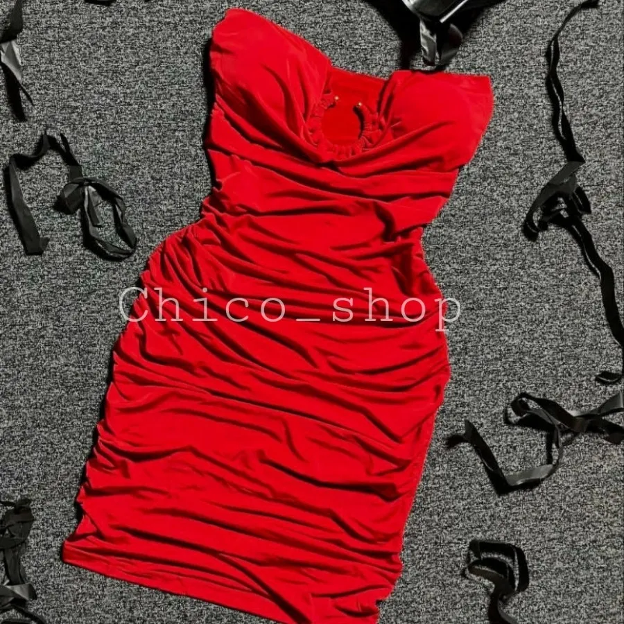 پیراهن کوتاه دکلته کاپدار