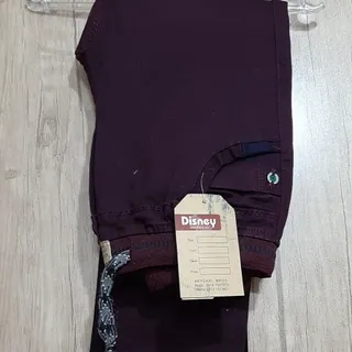 شلوار کتان زرشکی