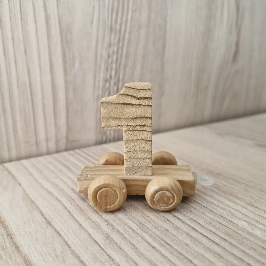 دکور چوبی عدد یک 1