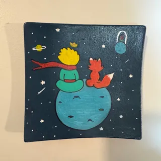 بشقاب نقاشی شازده کوچولو