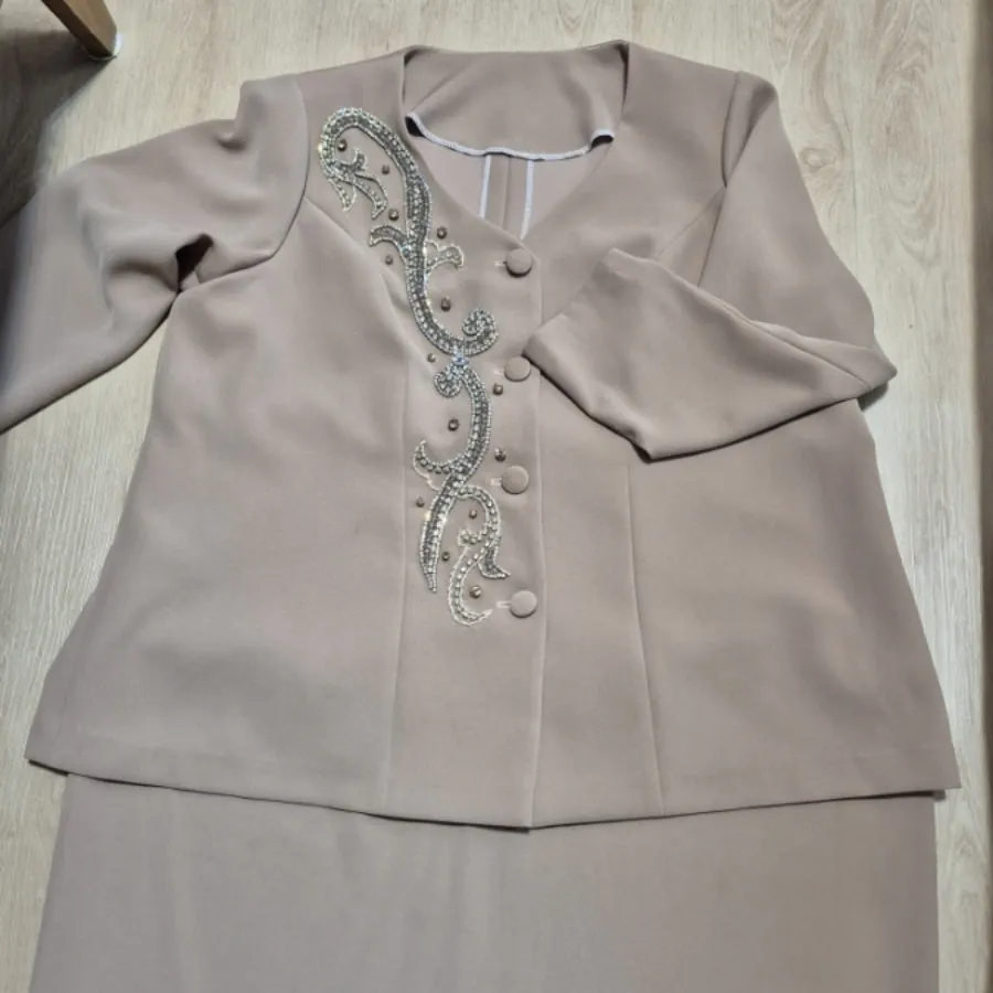 کت ودامن نسکافه ای کاردست