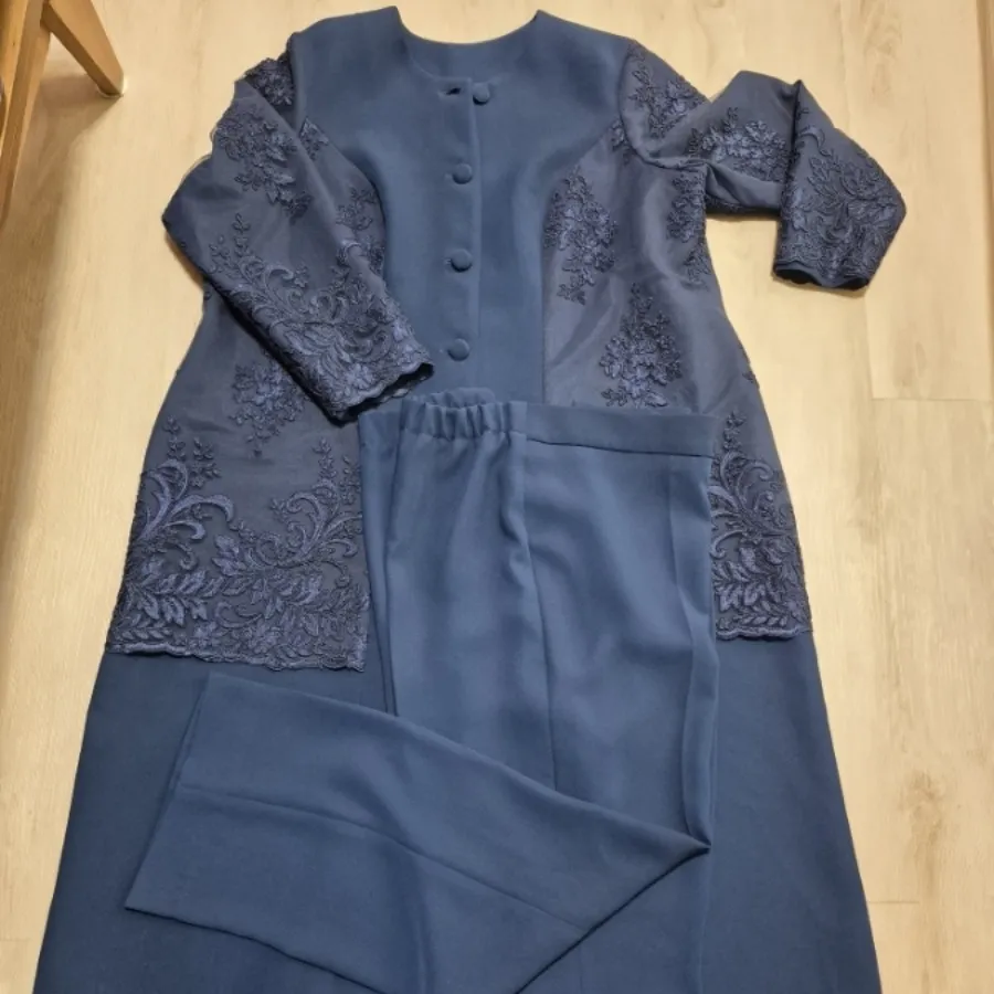 مانتو شلوار کرپ/دانتل