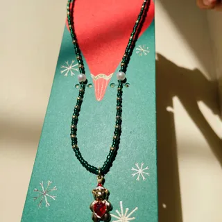 گردنبند مهره با خرس زیبا