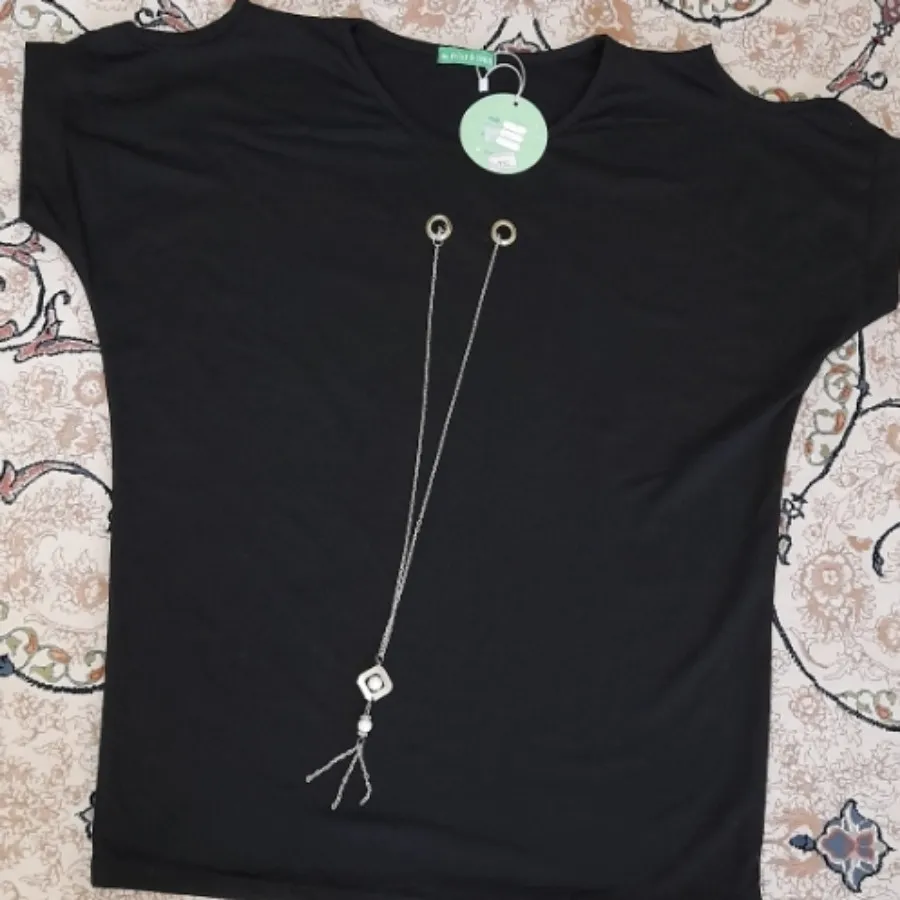 تاپ تیشرت مشکی نو