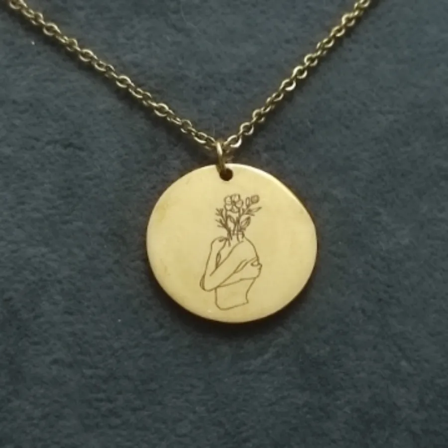 گردمبند استیل رنگ ثابت