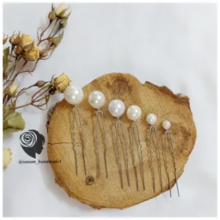 پک سنجاق شینیون مرواریدی