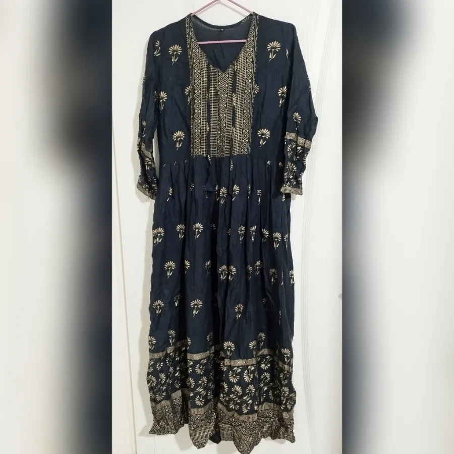 پیراهن هندی نخی