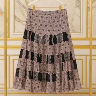 دامن ژورنالی چین دار