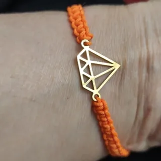 دستبندالماس استیل کپی طلا