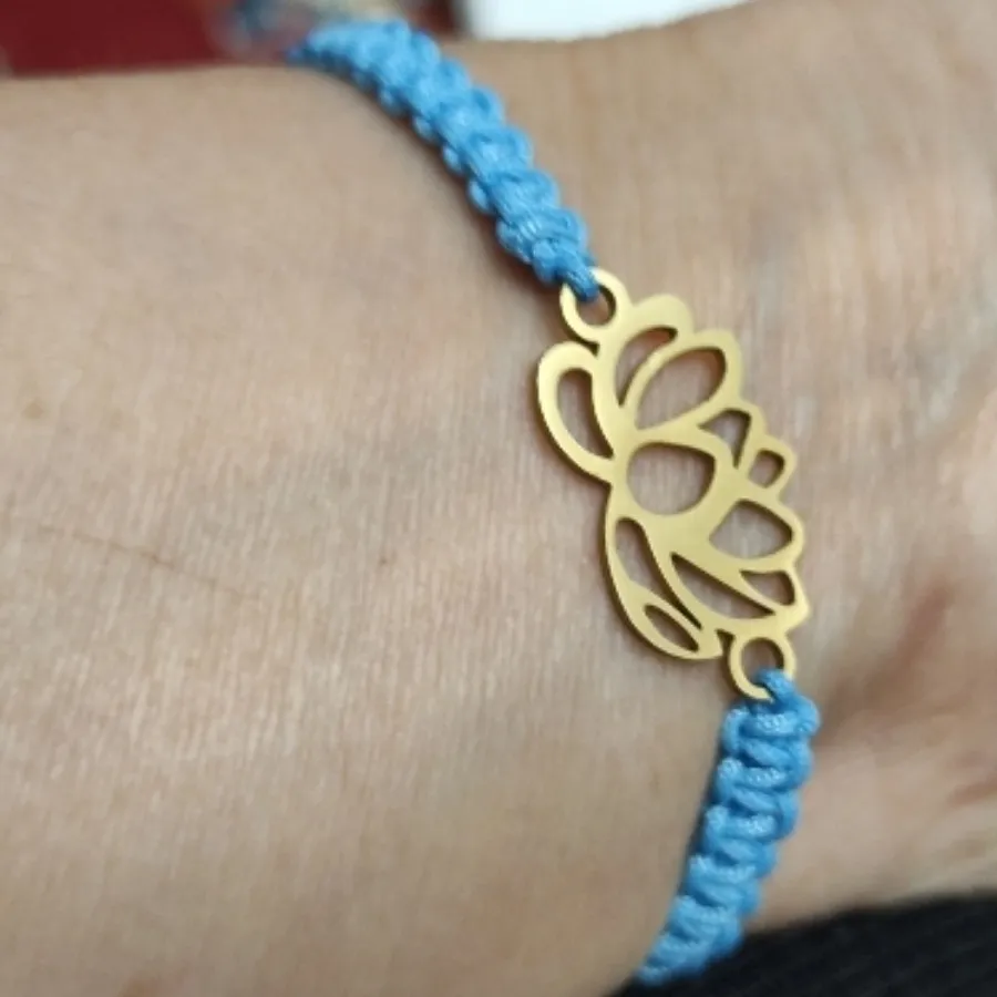 دستبند گل نیلوفر آبی استی