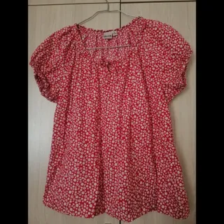 پیراهن نخی آستین کوتاه