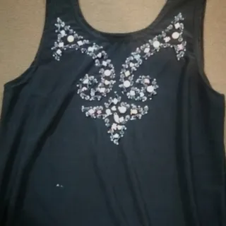 تاپ مجلسی گلدوزی سنگ دوزی