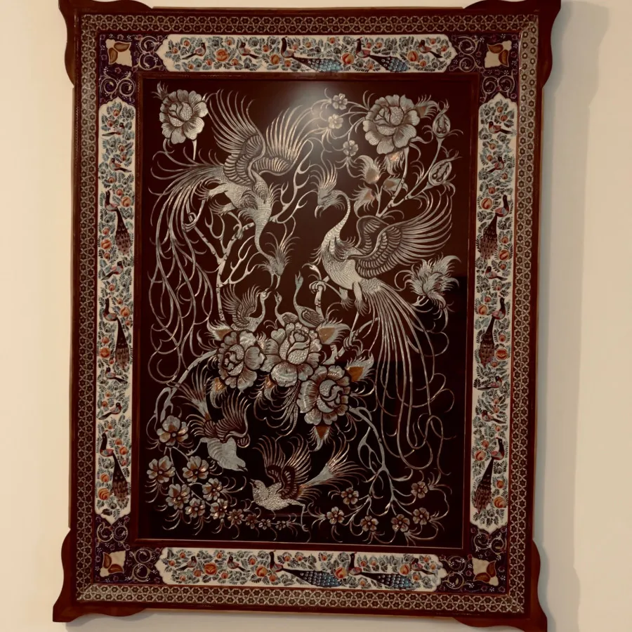 تابلو حاشیه مینا ‌و مس…