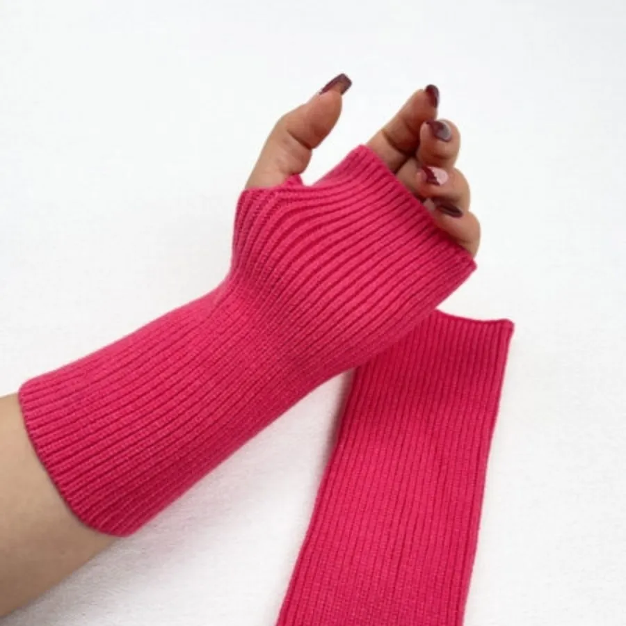 دستکش مچ بند زنانه بافت