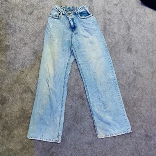 شلوار لی نیم بگ