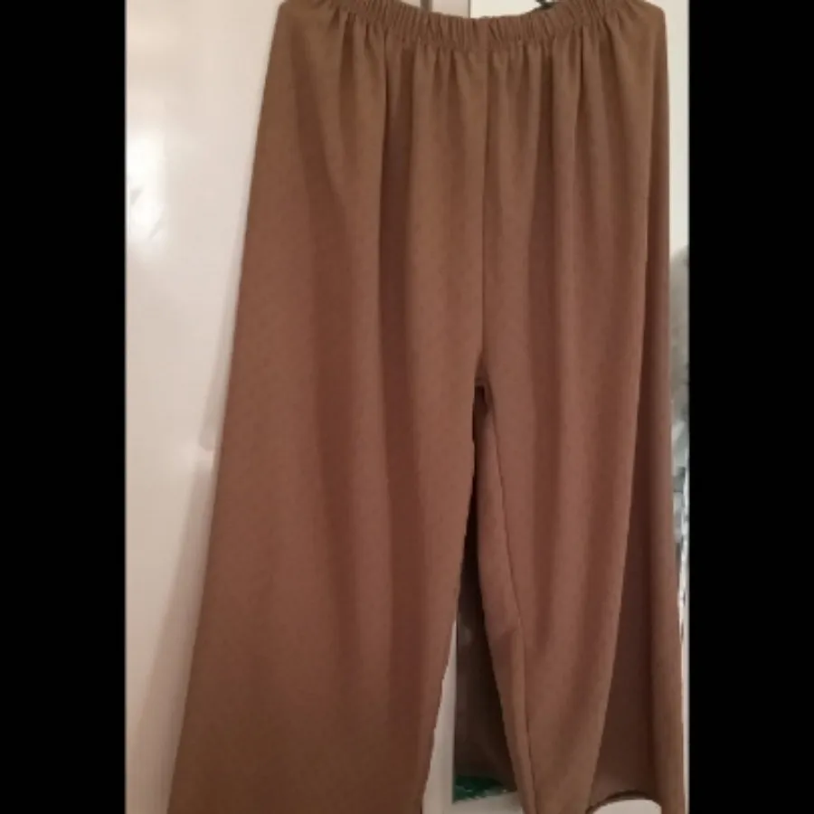 دامن شلواری کرپ طرح دار