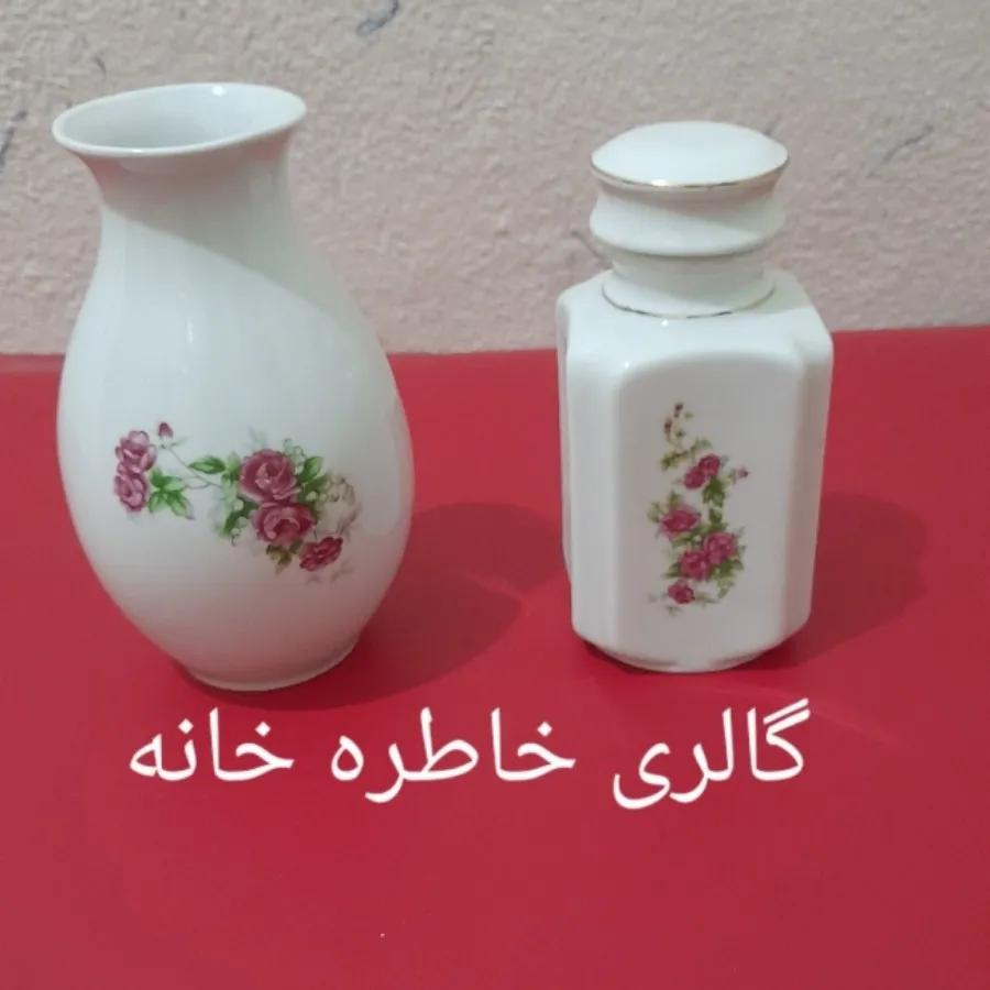 گلدان،چایدان گلسرخ معیوب
