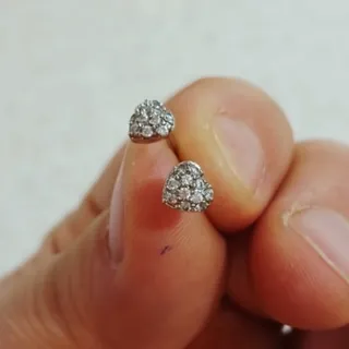 گوشواره میخی قلب