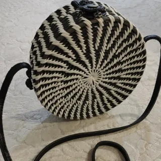 کیف حصیری و چرم