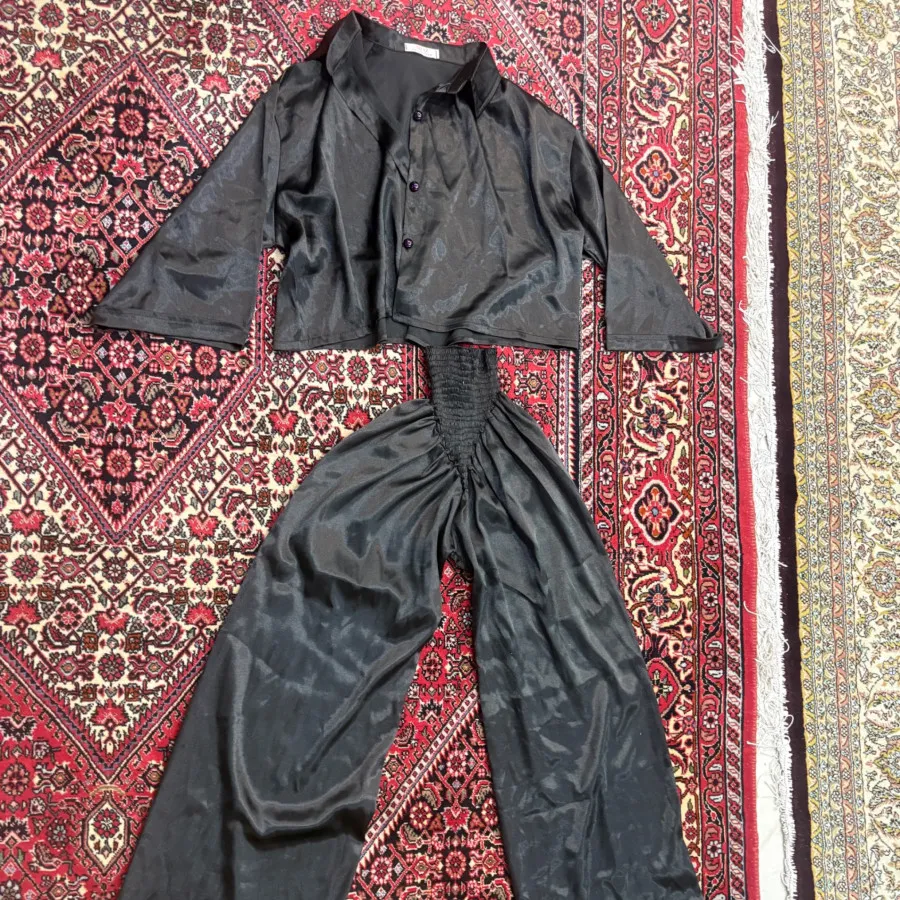 ست شلوار و کت ساتن