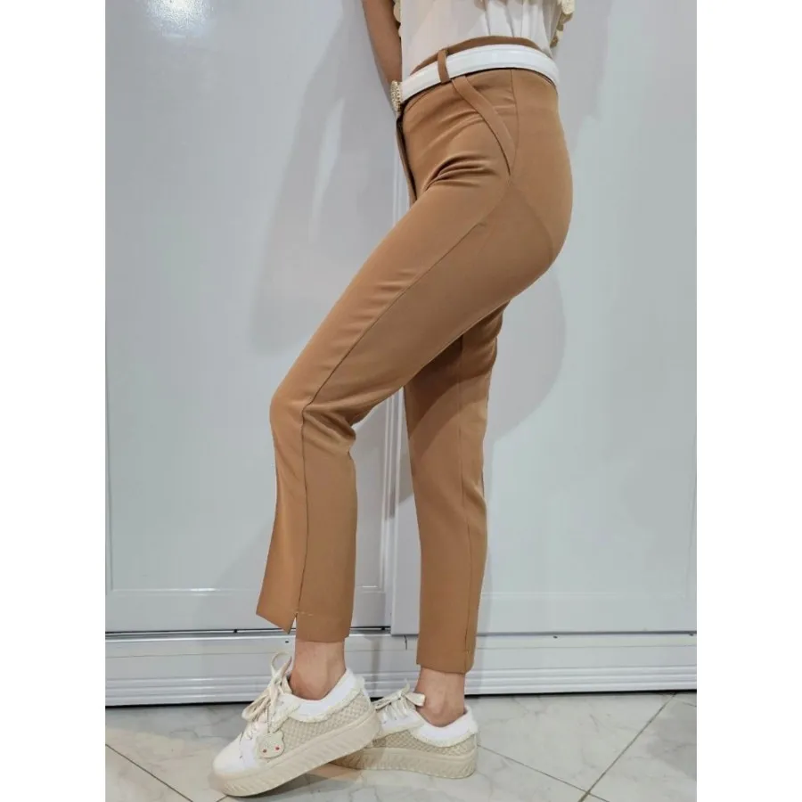 شلوار راسته دارچینی