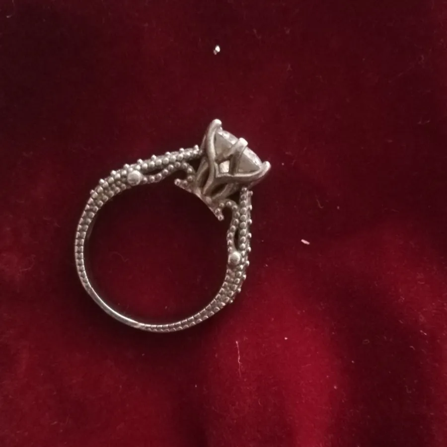 انگشتر تک نگین نقره