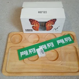 سینی سرو چای چوبی