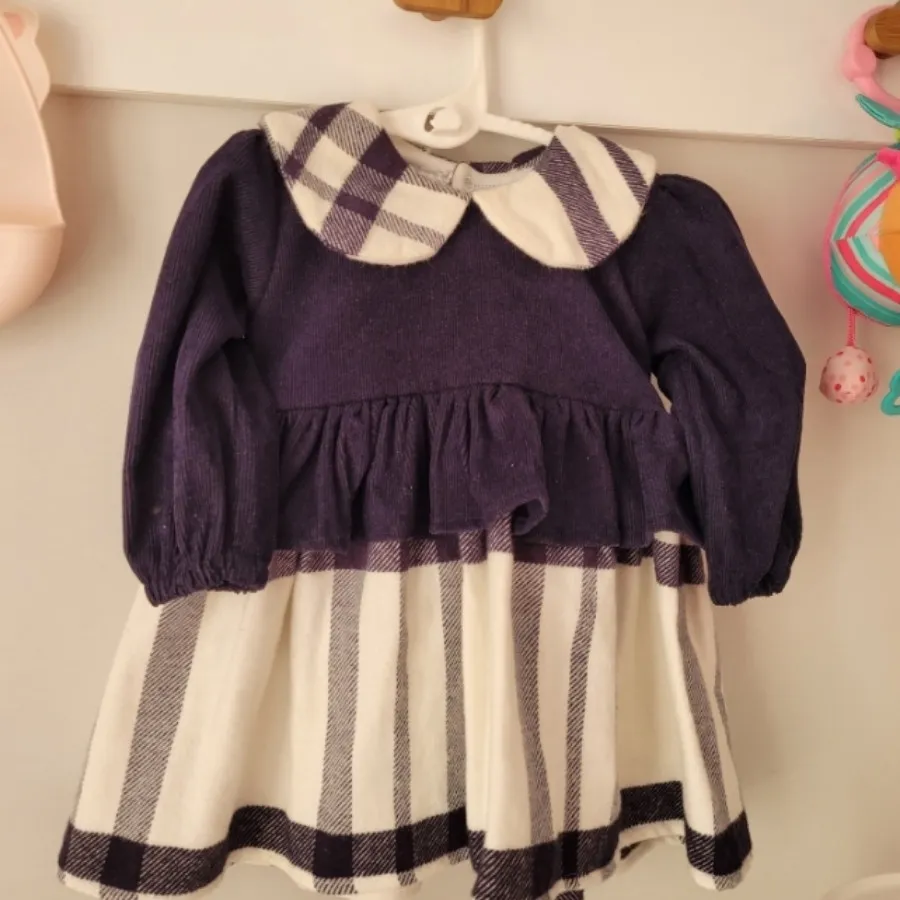 پیراهن مخمل سورمه ای