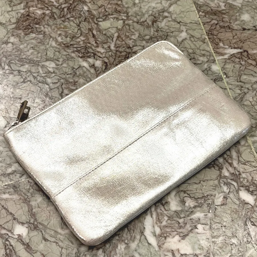 کیف کلاچ نقره ای