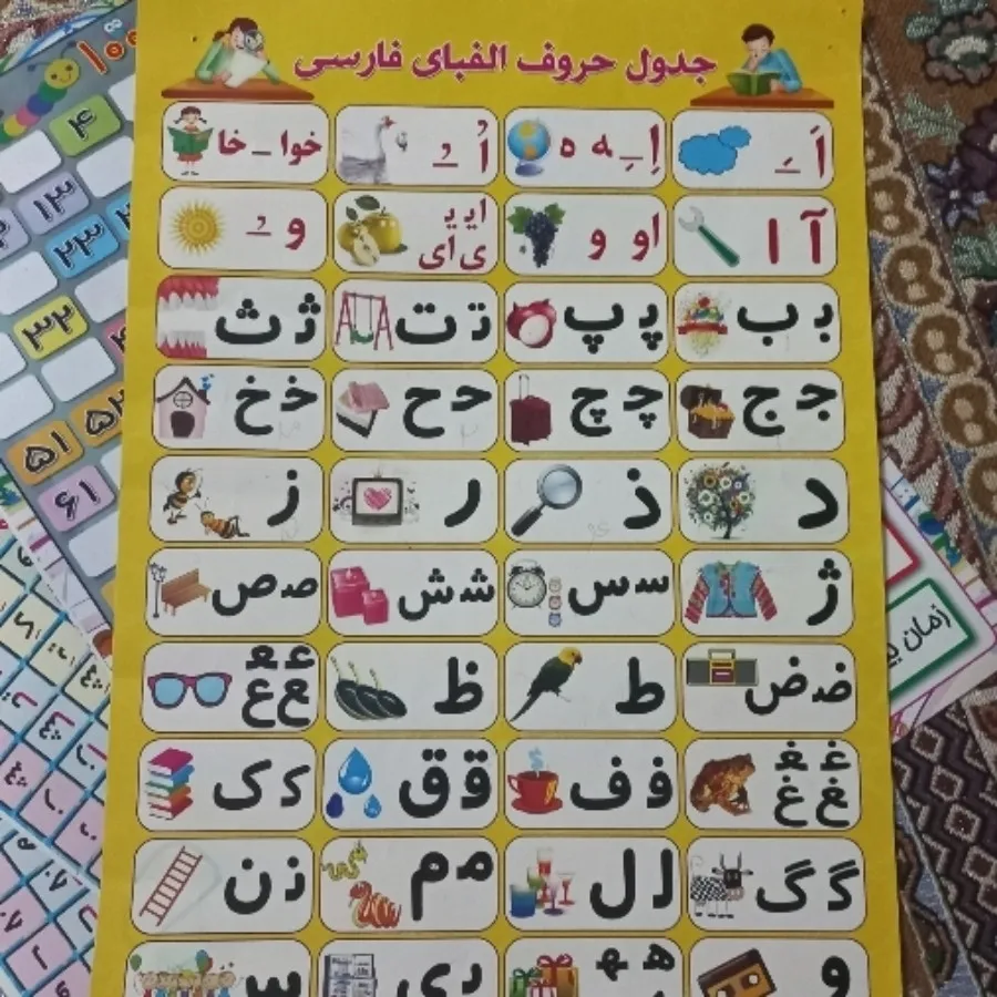 آموزش الفبا و جدول صامت