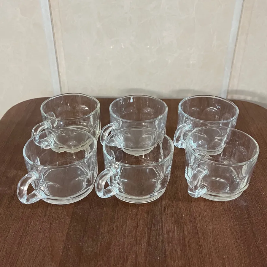 یک دست فنجان عینکی فرانسه