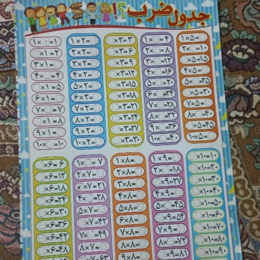 آموزش ضرب و ساعت واعداد