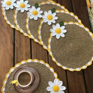 رومیزی دستباف شیک