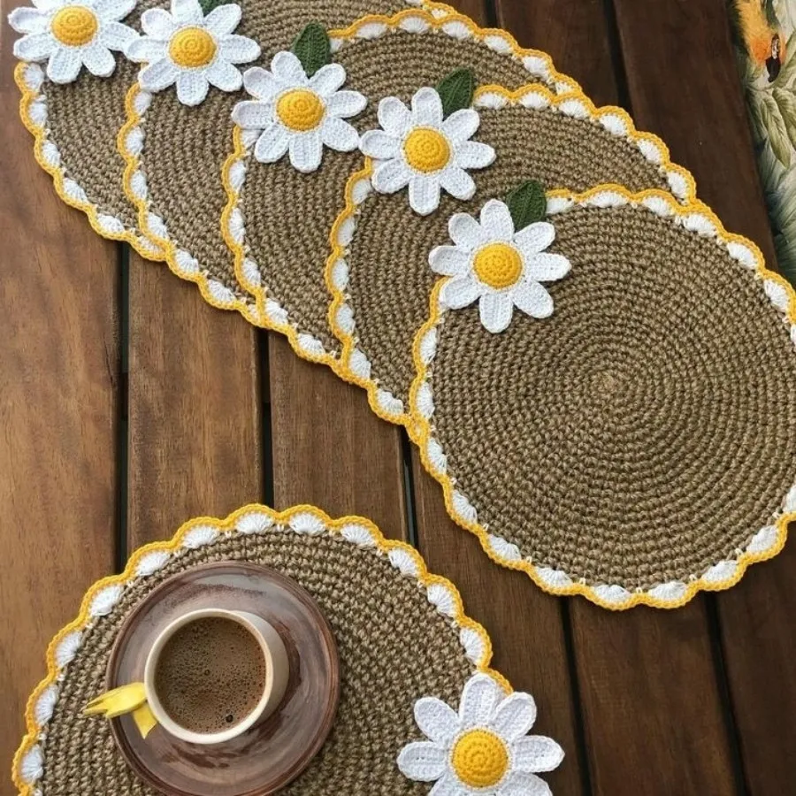 رومیزی دستباف شیک