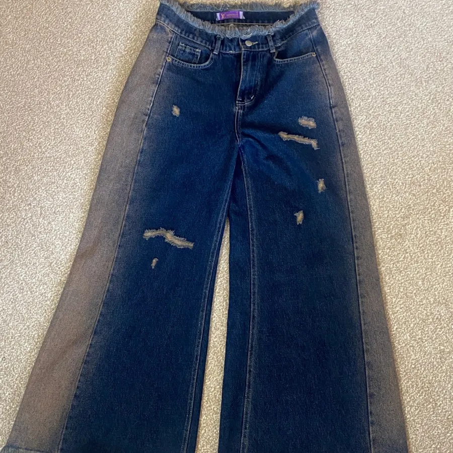 شلوار بگ زاپ دار