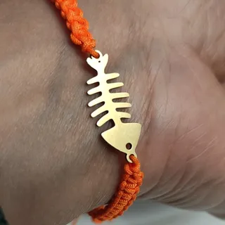 دستبندماهی،استیل رنگ ثابت