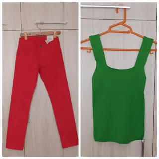 ست تاپ و شلوار جین