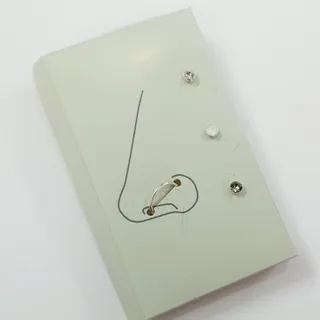 پک  پیرسینگ بینی نقره 925