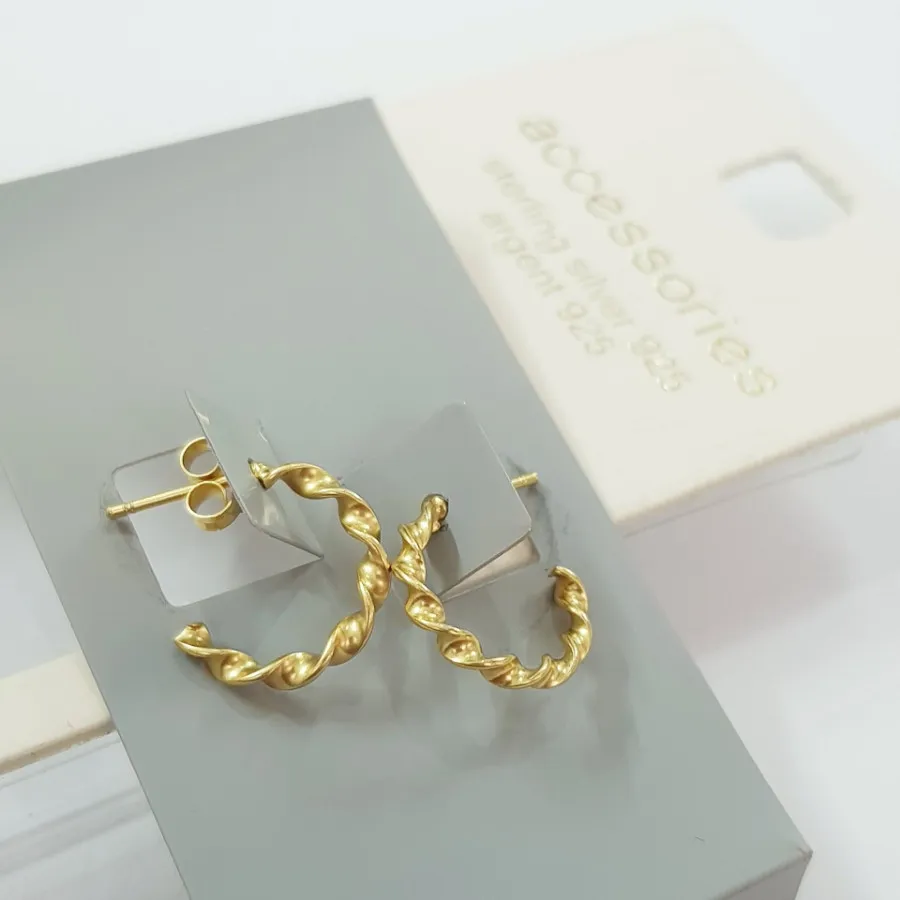 گوشواره حلقه ای نقره 925