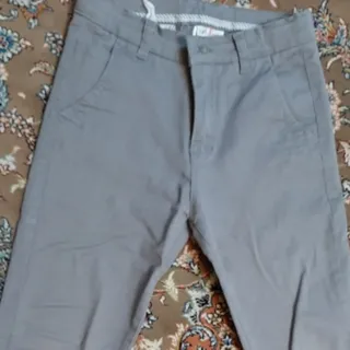 شلوار کتان طوسی