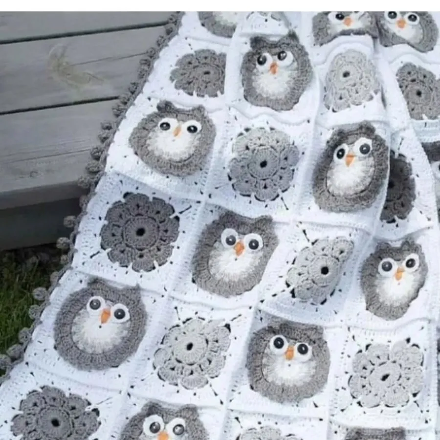 پتو جغدی نوزادی