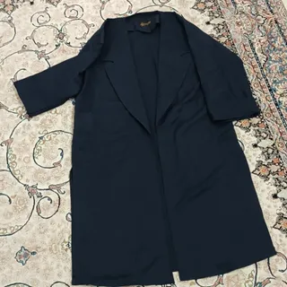 مانتو سورمه ای بلند