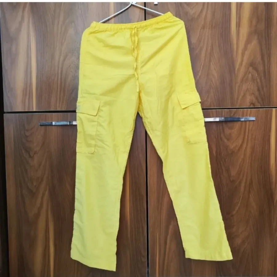 شلوار خارجی کتان نخ