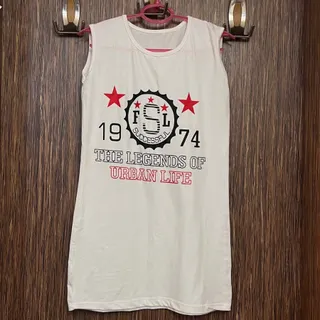 تاپ سفید بلند