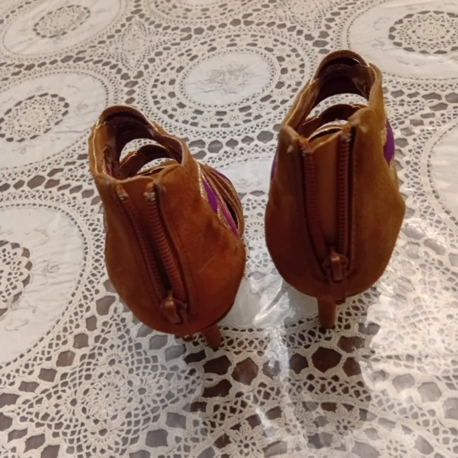 کفش جیر قهوه ای