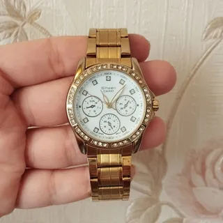 ساعت کاسیو استیل فول نگین