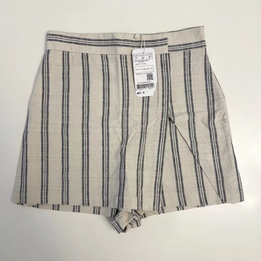 شلوارک دامنی لینن ترک