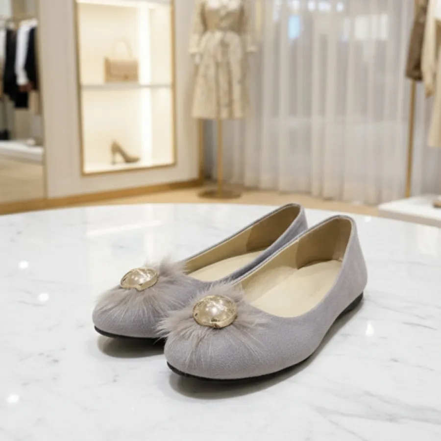 کفش تخت مخمل ترک